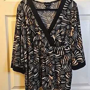 Lane Bryant Faux-Wrap Blouse, 18/20